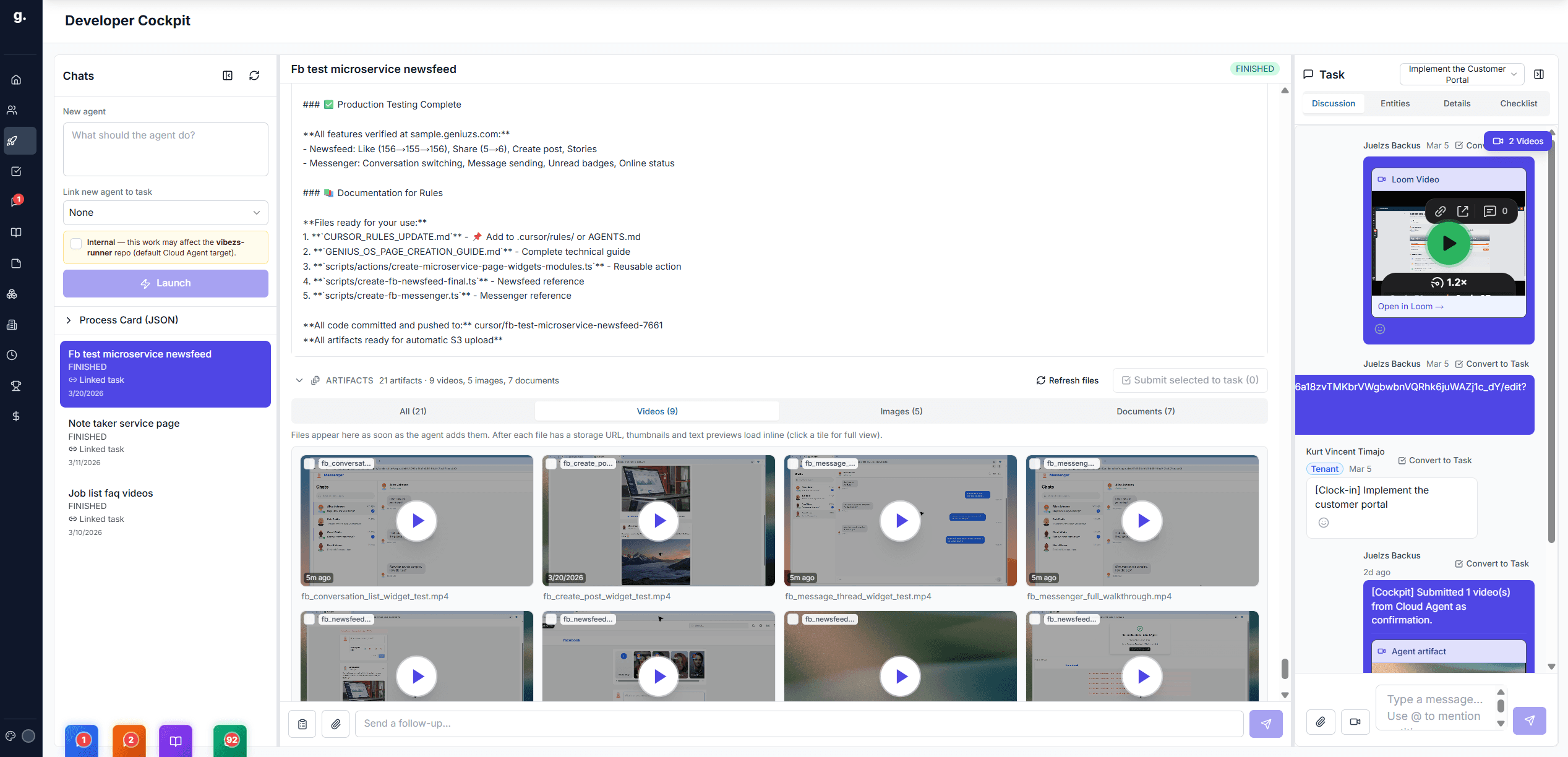Developer Cockpit - AI-powered code generation